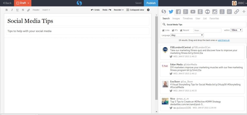 storify social media tips